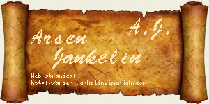 Arsen Jankelin vizit kartica